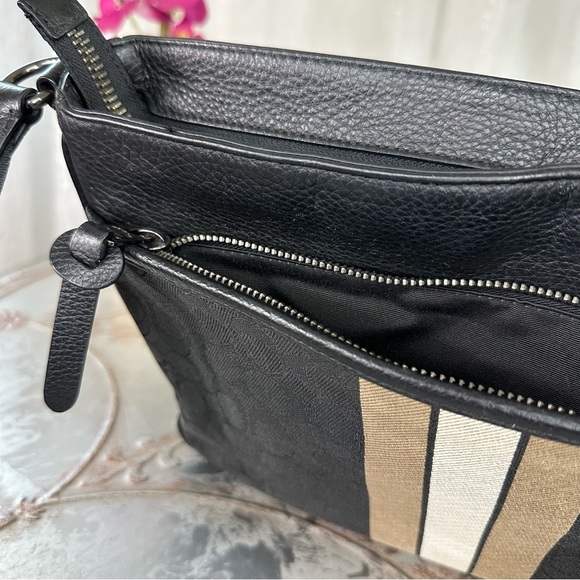 Coach Thompson Crossbody In Signature Jacquard With Varsity Stripe C5291 - Picture 8 of 13